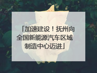加速建设！抚州向全国新能源汽车区域制造中心迈进